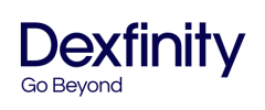 Logo Dexfinity - Go Beyond | Prekročte hranice
