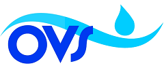 Logo Oravská vodárenská spoločnosť, a.s. alebo v skratke OVS, a.s.
