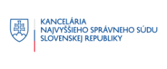 Logo Kancelária Najvyššieho správneho súdu Slovenskej republiky