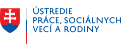 Logo Ústredie práce, sociálnych vecí a rodiny SR